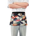 thumbnail image 1 of Yayeee Waist Apron with Pockets for Cooking Waterproof Half Server Aprons, Geometric Pattern, 1 of 7
