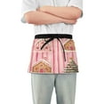 thumbnail image 1 of Yayeee Waist Apron with Pockets for Cooking Waterproof Half Server Aprons, Gingerbread Houses, 1 of 7