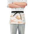 thumbnail image 1 of Yayeee Waist Apron with Pockets for Cooking Waterproof Half Server Aprons, Gray Seashell, 1 of 7