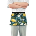 thumbnail image 1 of Yayeee Waist Apron with Pockets for Cooking Waterproof Half Server Aprons, Green Lemon Leaves, 1 of 7
