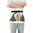 thumbnail image 1 of Yayeee Waist Apron with Pockets for Cooking Waterproof Half Server Aprons, Hand Drawn Christmas Stars, 1 of 7