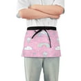 thumbnail image 1 of Yayeee Waist Apron with Pockets for Cooking Waterproof Half Server Aprons, Ice Cream Rainbow Pattern, 1 of 7