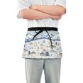 thumbnail image 1 of Yayeee Waist Apron with Pockets for Cooking Waterproof Half Server Aprons, Light Blue Mountain, 1 of 7