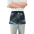 thumbnail image 1 of Yayeee Waist Apron with Pockets for Cooking Waterproof Half Server Aprons, Lightning Pattern, 1 of 7