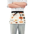 thumbnail image 1 of Yayeee Waist Apron with Pockets for Cooking Waterproof Half Server Aprons, Minimalist Geometric Pattern, 1 of 7