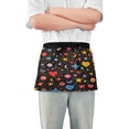 thumbnail image 1 of Yayeee Waist Apron with Pockets for Cooking Waterproof Half Server Aprons, Moon Pattern, 1 of 7