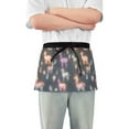 thumbnail image 1 of Yayeee Waist Apron with Pockets for Cooking Waterproof Half Server Aprons, Neon Llamas Pattern, 1 of 7