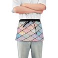 thumbnail image 1 of Yayeee Waist Apron with Pockets for Cooking Waterproof Half Server Aprons, Orange Art Pattern, 1 of 7