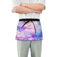 thumbnail image 1 of Yayeee Waist Apron with Pockets for Cooking Waterproof Half Server Aprons, Pastel Pink Marble Pattern, 1 of 7