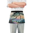 thumbnail image 1 of Yayeee Waist Apron with Pockets for Cooking Waterproof Half Server Aprons, Pine Tree Rainbow, 1 of 7