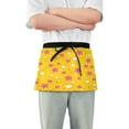 thumbnail image 1 of Yayeee Waist Apron with Pockets for Cooking Waterproof Half Server Aprons, Pink Stars, 1 of 7