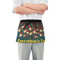 thumbnail image 1 of Yayeee Waist Apron with Pockets for Cooking Waterproof Half Server Aprons, Red Christmas Light, 1 of 7