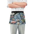 thumbnail image 1 of Yayeee Waist Apron with Pockets for Cooking Waterproof Half Server Aprons, Sea Plants Pattern, 1 of 7