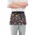 thumbnail image 1 of Yayeee Waist Apron with Pockets for Cooking Waterproof Half Server Aprons, Small Space Pattern, 1 of 7
