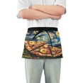 thumbnail image 1 of Yayeee Waist Apron with Pockets for Cooking Waterproof Half Server Aprons, Starry Pizza, 1 of 7