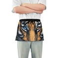 thumbnail image 1 of Yayeee Waist Apron with Pockets for Cooking Waterproof Half Server Aprons, Tiger Eyes Pattern, 1 of 7