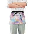 thumbnail image 1 of Yayeee Waist Apron with Pockets for Cooking Waterproof Half Server Aprons, Watercolor Marble Pattern, 1 of 7