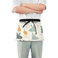 thumbnail image 1 of Yayeee Waist Apron with Pockets for Cooking Waterproof Half Server Aprons, Whimsical Rabbits, 1 of 7