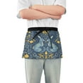 thumbnail image 1 of Yayeee Waist Apron with Pockets for Cooking Waterproof Half Server Aprons, Yellow Forest Pattern, 1 of 7