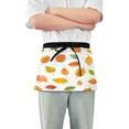 thumbnail image 1 of Yayeee Waist Apron with Pockets for Cooking Waterproof Half Server Aprons, Yellow Leaves, 1 of 7
