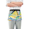 thumbnail image 1 of Yayeee Waist Apron with Pockets for Cooking Waterproof Half Server Aprons, Yellow Mountains, 1 of 7