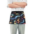 thumbnail image 1 of Yayeee Waist Apron with Pockets for Cooking Waterproof Half Server Aprons, Zodiac Stars, 1 of 7