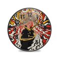 thumbnail image 1 of Yayeee Wall Clock Battery Operated 11.9" Silent Quartz Non-Ticking for Living Room Decor, Abstract Boat Ride, 1 of 8