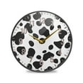 thumbnail image 1 of Yayeee Wall Clock Battery Operated 11.9" Silent Non-Ticking for Living Room, Cow Spots, 1 of 8