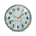 thumbnail image 1 of Yayeee Wall Clock Battery Operated 11.9" Silent Quartz Non-Ticking for Living Room Decor, Floral Easter, 1 of 8