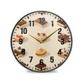 thumbnail image 1 of Yayeee Wall Clock Battery Operated 11.9" Silent Non-Ticking for Living Room, Red Cakes, 1 of 8