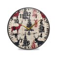 thumbnail image 1 of Yayeee Wall Clock Battery Operated 11.9" Silent Non-Ticking for Living Room, Red Deer, 1 of 8