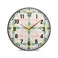 thumbnail image 1 of Yayeee Wall Clock Battery Operated 11.9" Silent Quartz Non-Ticking for Living Room Decor, Retro Yellow Stars, 1 of 8