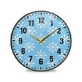 thumbnail image 1 of Yayeee Wall Clock Battery Operated 11.9" Silent Non-Ticking for Living Room, Snowflake Pattern, 1 of 8