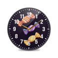 thumbnail image 1 of Yayeee Wall Clock Battery Operated 9.5" Silent Non-Ticking for Living Room, Cartoon Candy, 1 of 8