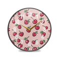 thumbnail image 1 of Yayeee Wall Clock Battery Operated 9.5" Silent Quartz Non-Ticking for Living Room Decor, Cherries Pattern, 1 of 8