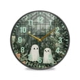 thumbnail image 1 of Yayeee Wall Clock Battery Operated 9.5" Silent Quartz Non-Ticking for Living Room Decor, Cute Ghosts Playing, 1 of 8