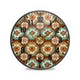 thumbnail image 1 of Yayeee Wall Clock Battery Operated 9.5" Silent Quartz Non-Ticking for Living Room Decor, Retro Blossom Flower, 1 of 8