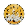 thumbnail image 1 of Yayeee Wall Clock Battery Operated 9.5" Silent Non-Ticking for Living Room, White Duck, 1 of 8
