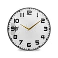thumbnail image 1 of Yayeee Wall Clock for Living Room 11.9 inch Battery Operated Round with Holder, Black Cute Cat, 1 of 7