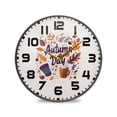 thumbnail image 1 of Yayeee Wall Clock for Living Room 11.9 inch Battery Operated Round with Holder, Warm Autumn Day, 1 of 7