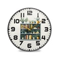 thumbnail image 1 of Yayeee Wall Clock for Living Room 11.9 inch Battery Operated Round with Holder, White Shelf, 1 of 7
