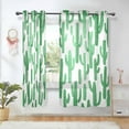 thumbnail image 1 of Yayeee Window Curtains Light Filtering 63"x42" Grommet Panel Pair Home Living Room Decor, Cactus Pattern, 1 of 7