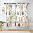 thumbnail image 1 of Yayeee Window Curtains Set of 2 for Living Room Light Filtering 63"x42", Christmas Gift Pattern, 1 of 7