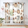 thumbnail image 1 of Yayeee Window Curtains Set of 2 for Living Room Light Filtering 63"x42", Fall Leaves, 1 of 7