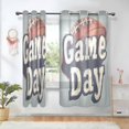 thumbnail image 1 of Yayeee Window Curtains Set of 2 for Living Room Light Filtering 63"x42", Gray Game Day, 1 of 7