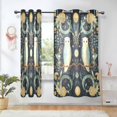 thumbnail image 1 of Yayeee Window Curtains Light Filtering 63"x42" Grommet Panel Pair Home Living Room Decor, Mystical Owls Pattern, 1 of 7