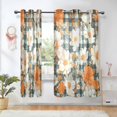 thumbnail image 1 of Yayeee Window Curtains Light Filtering 63"x42" Grommet Panel Pair Home Living Room Decor, Sunny Blooms, 1 of 7