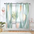 thumbnail image 1 of Yayeee Window Curtains Light Filtering 63"x52" Grommet Panel Pair Home Living Room Decor, Abstract Tulips Pattern, 1 of 7