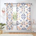 thumbnail image 1 of Yayeee Window Curtains Light Filtering 63"x52" Grommet Panel Pair Home Living Room Decor, Colorful Abstract Pattern, 1 of 7