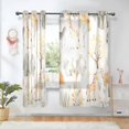 thumbnail image 1 of Yayeee Window Curtains Set of 2 for Living Room Light Filtering 63"x52", Giraffe Tree Pattern, 1 of 7